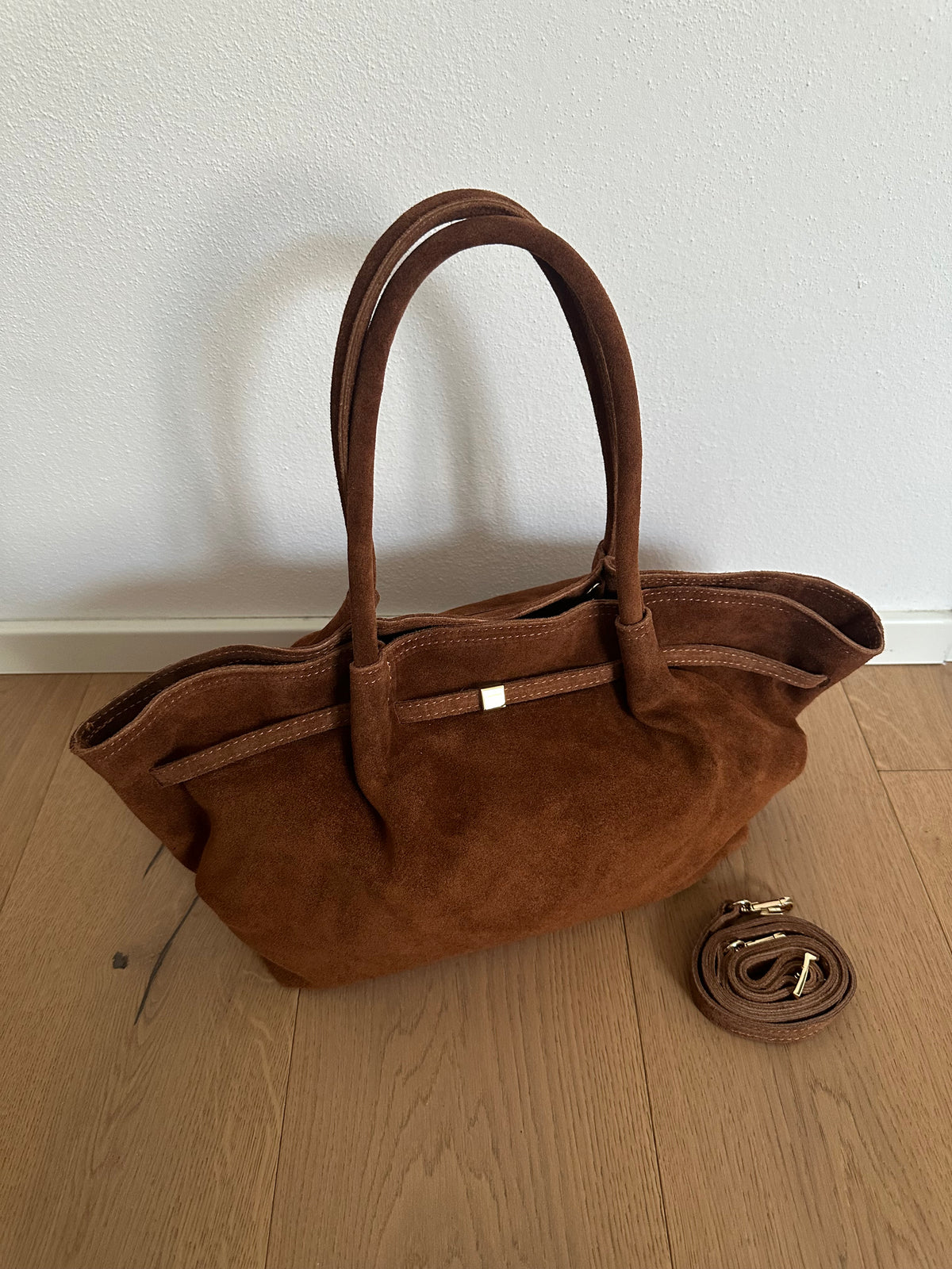 CORINNE LARGE- borsa a spalla camoscio