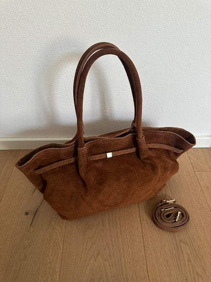 CORINNE LARGE- borsa a spalla camoscio