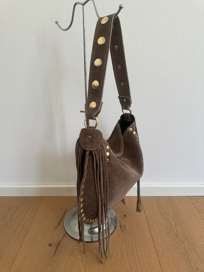 DAXY- medium/ borsa a spalla camoscio