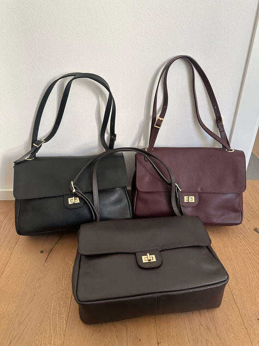 ANNABEL medium Vera pelle- borsa a spalla