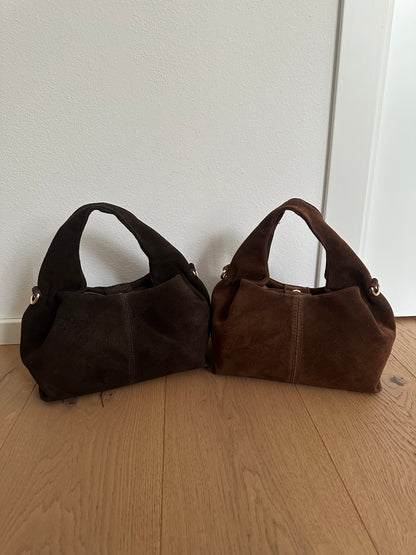 ZOE suede- Borsa a mano con tracolla