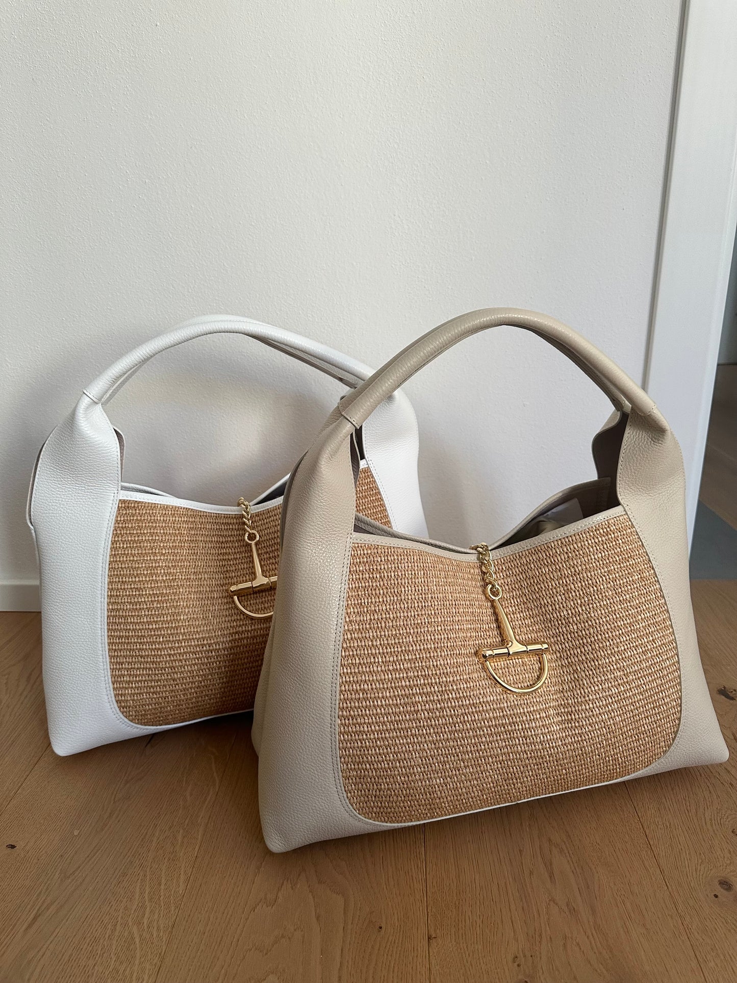 SVEVA rafia- LARGE shoulder bag