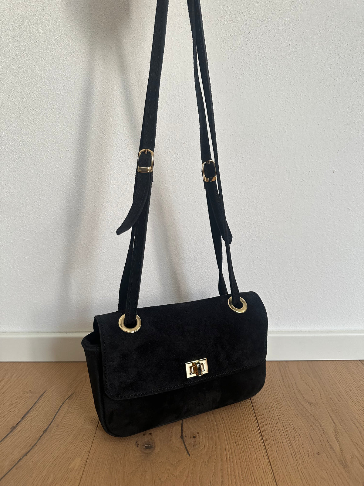 BLANCA- borsa a spalla camoscio