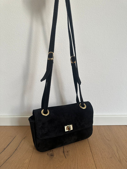 BLANCA- borsa a spalla camoscio