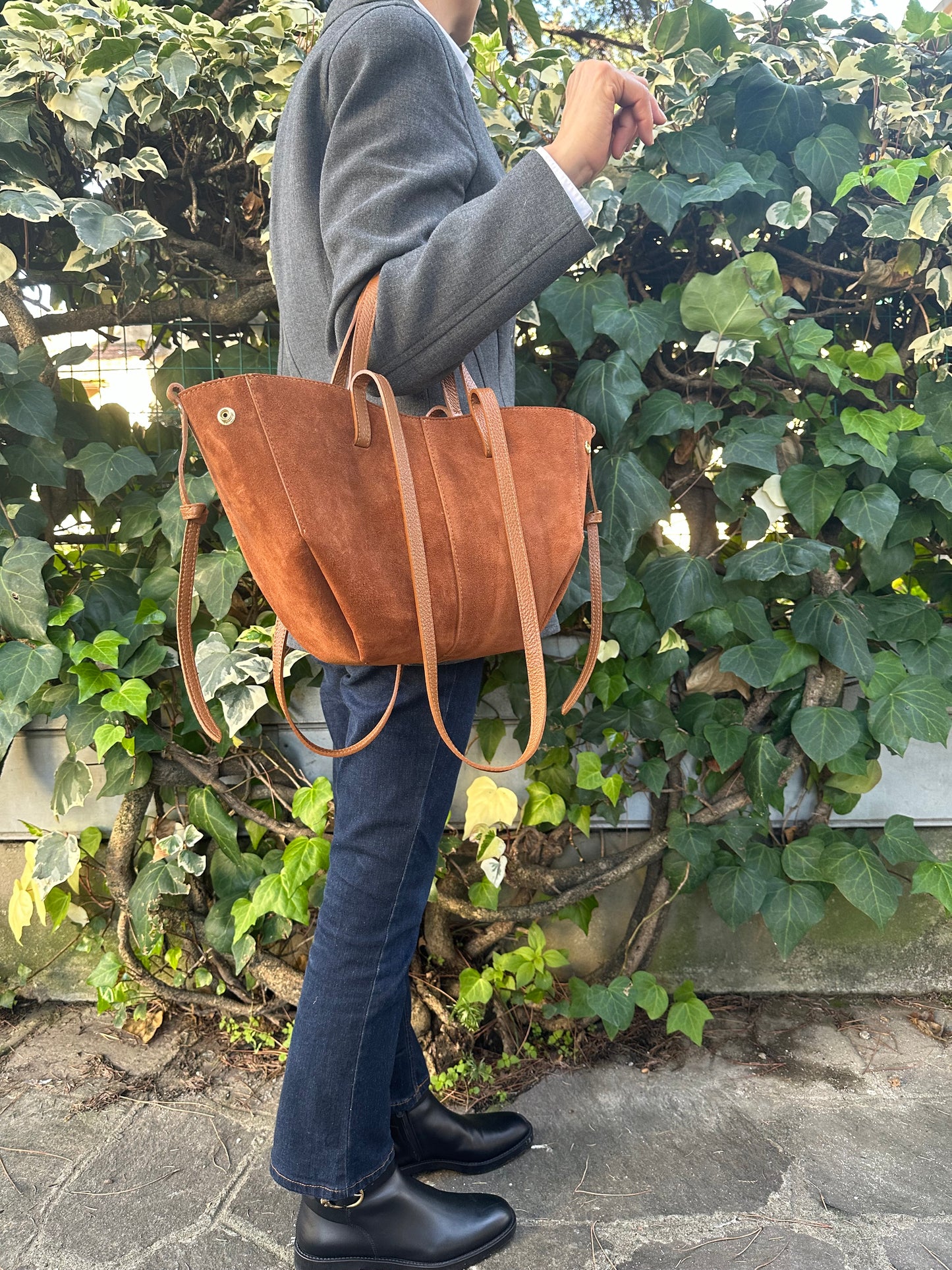 DAPHNE suede - tote bag