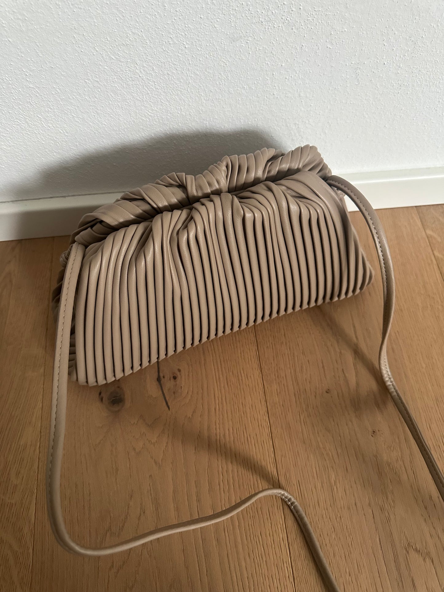 Pouch MINERVA - pelle plissettata