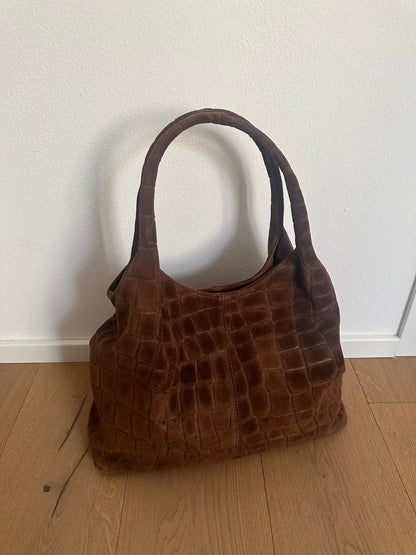 THEA - suede stampa coccodrillo
