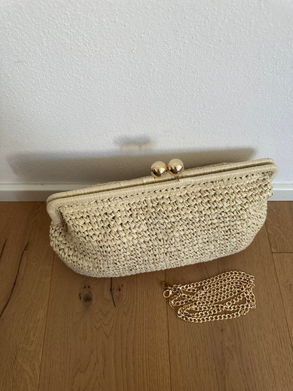 MIYA - Pochette in Rafia