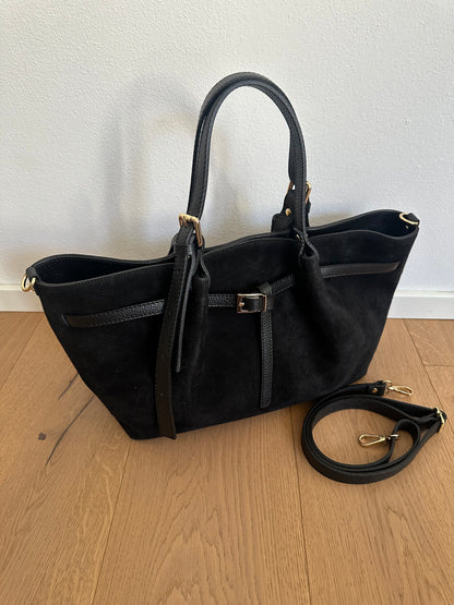 NIKY - borsa a spalla camoscio