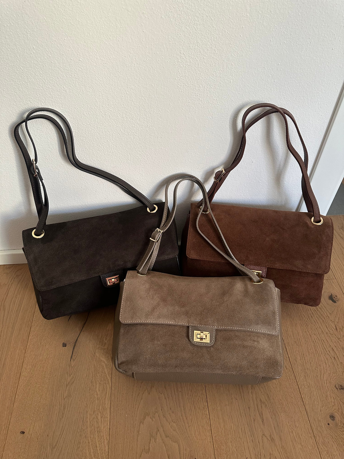 ANNABEL medium camoscio- borsa a spalla