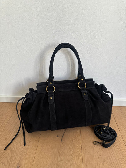 NAOMI camoscio- borsa con tracolla