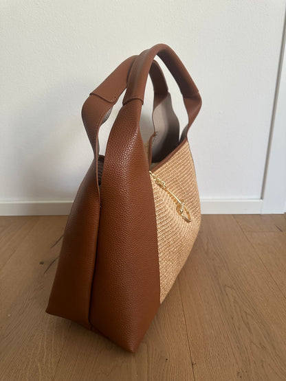 SVEVA rafia- LARGE shoulder bag