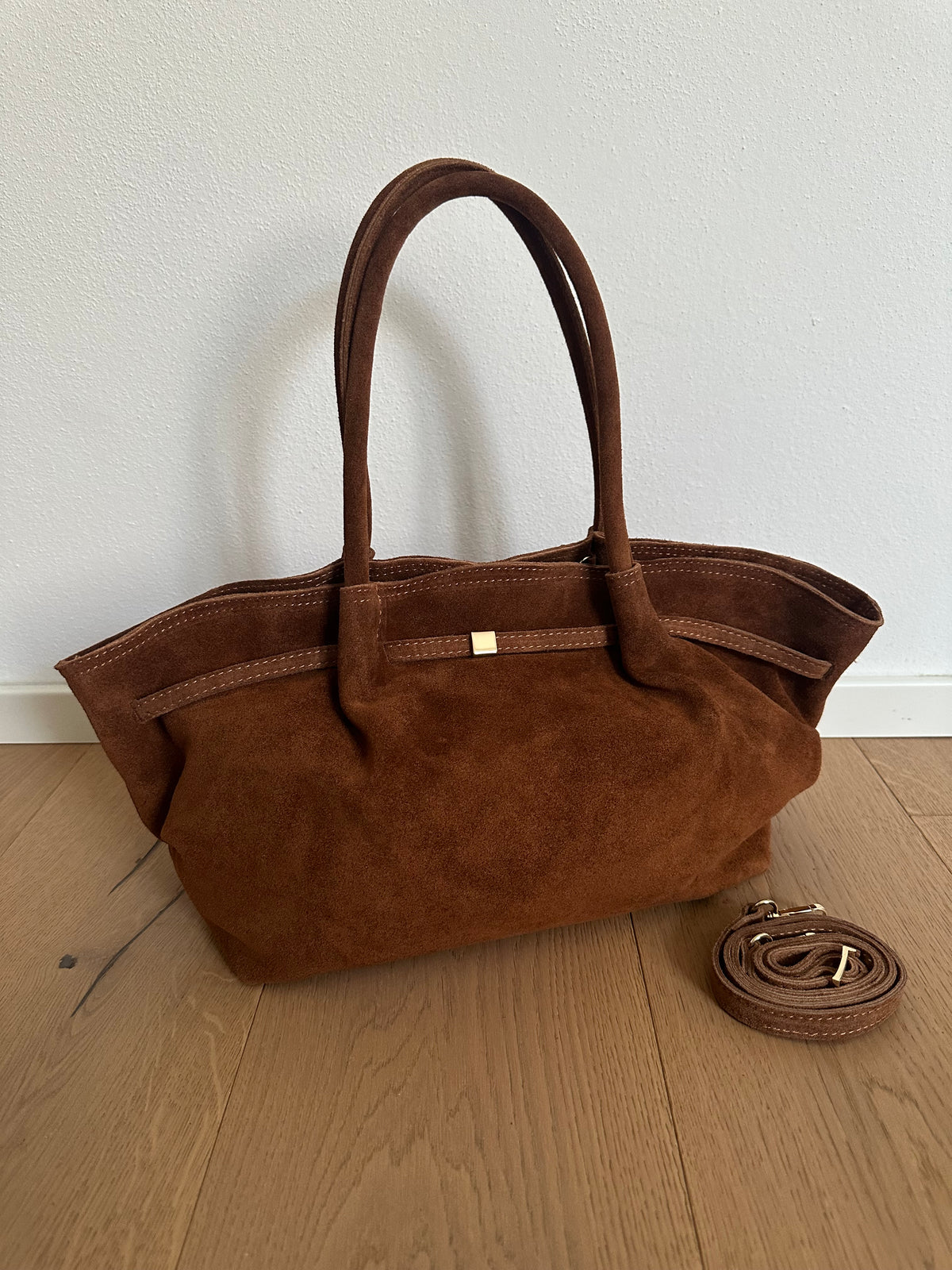 CORINNE LARGE- borsa a spalla camoscio