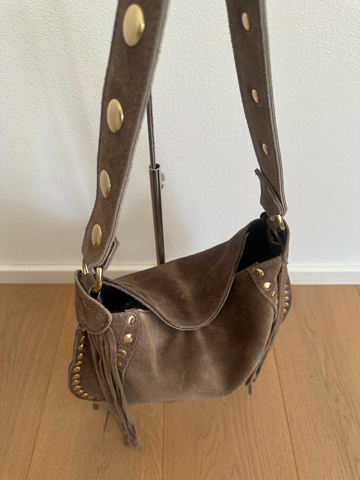 DAXY- medium/ borsa a spalla camoscio
