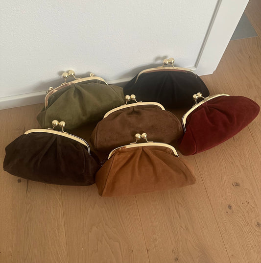 FORTUNA clutch - suede