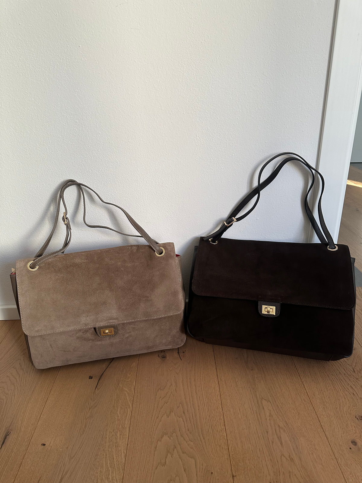 ANNABEL maxi camoscio- borsa a spalla
