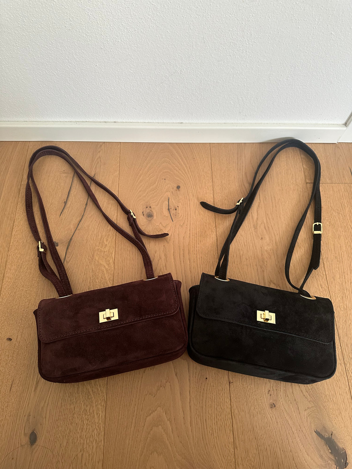 BLANCA- borsa a spalla camoscio