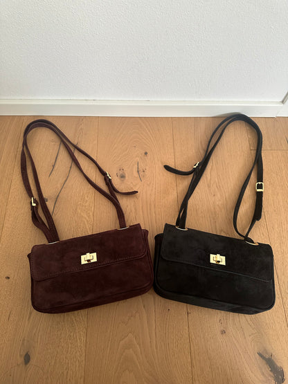 BLANCA- borsa a spalla camoscio