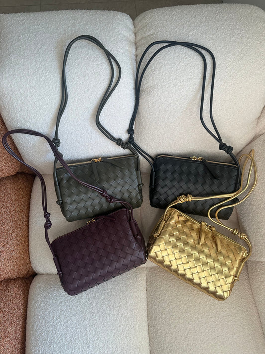 AMBRE large - Vera pelle intrecciata