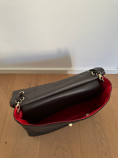 ANNABEL maxi camoscio- borsa a spalla
