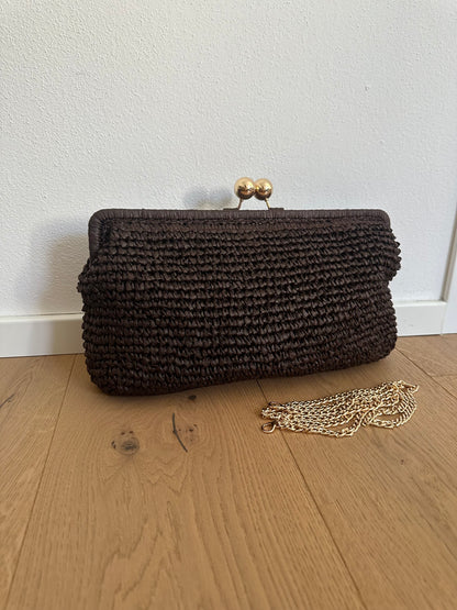 MIYA - Pochette in Rafia
