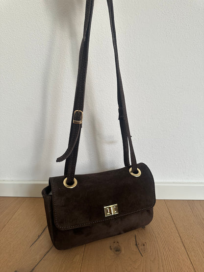 BLANCA- borsa a spalla camoscio