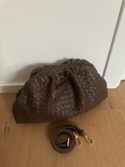 POUCH NAPPA intreccio -grande