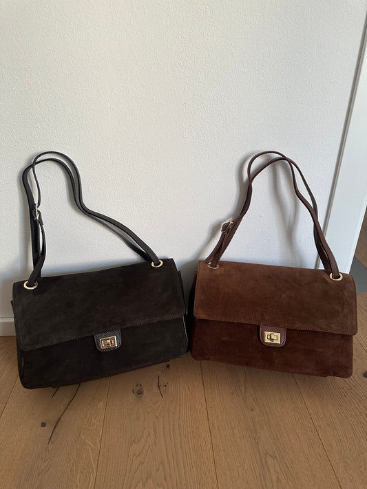 ANNABEL medium camoscio- borsa a spalla