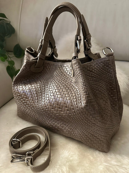 MAXI BORSA INTRECCIATA