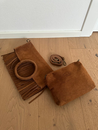 SHIRIN- camoscio frange
