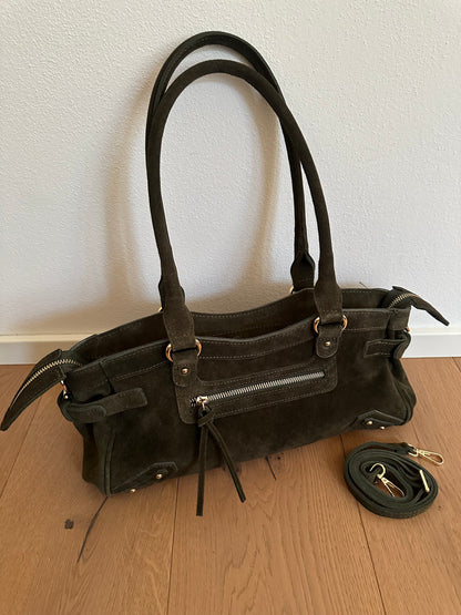 ZAIRA camoscio- borsa a spalla