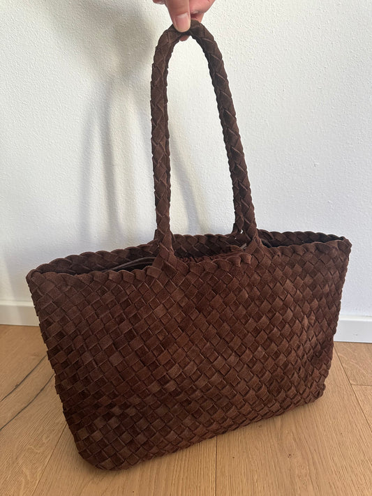 LEONIE- woven suede