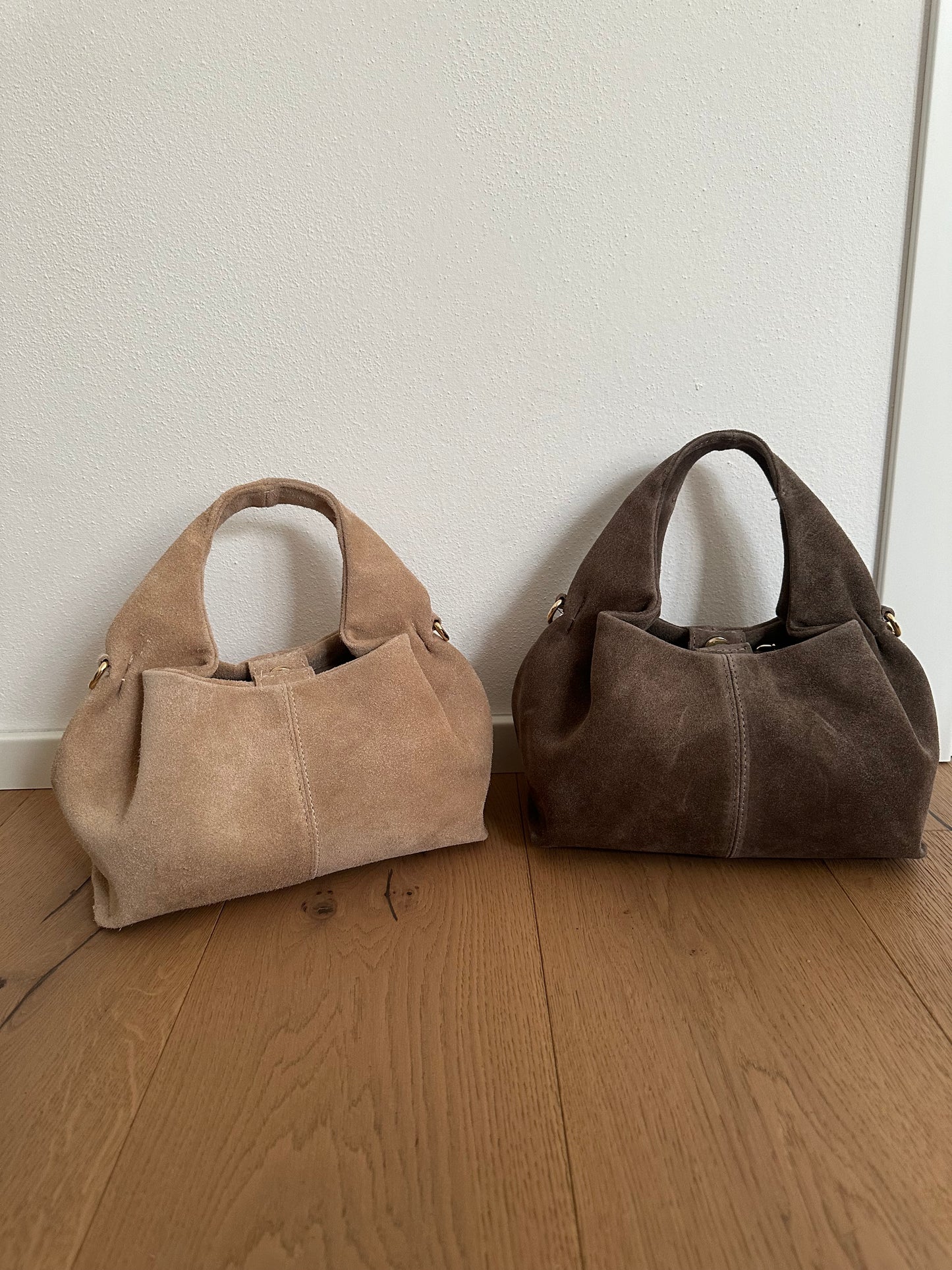 ZOE suede- Borsa a mano con tracolla