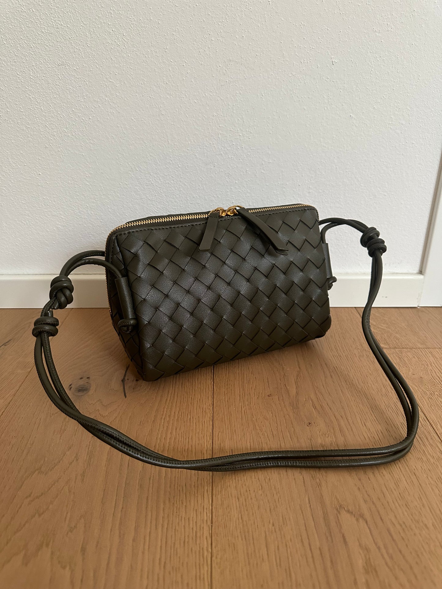 AMBRE large - Vera pelle intrecciata