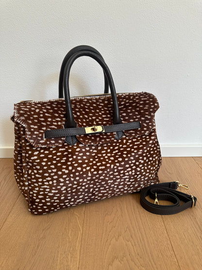 CHARLOTTE LARGE cavallino- con tracolla