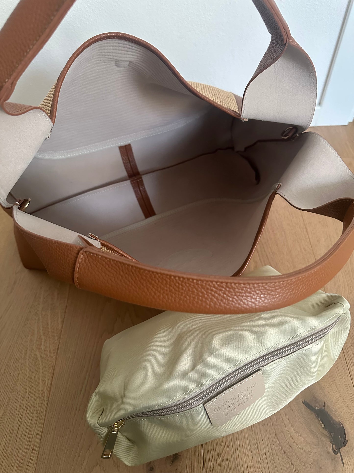 SVEVA rafia- LARGE shoulder bag