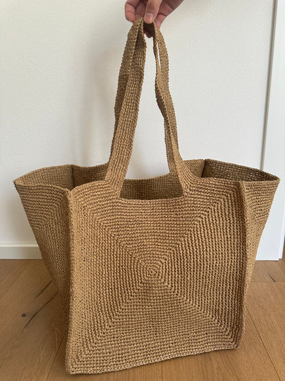 RONNY - tote artigianale rafia