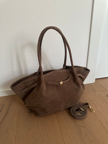 CORINNE LARGE- borsa a spalla camoscio