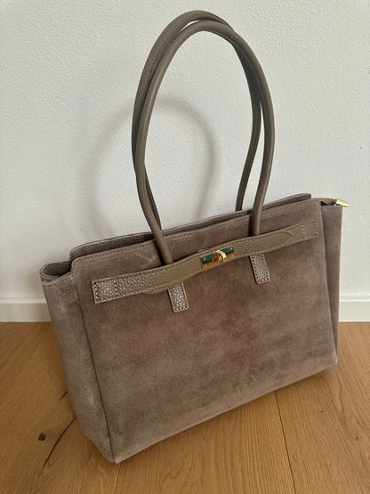 MARY suede- shoulder bag