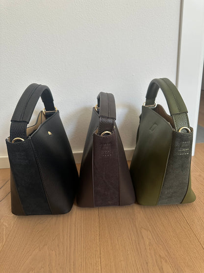 JASMIN bucket - pelle e suede