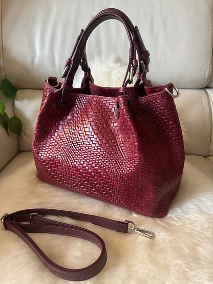 MAXI BORSA INTRECCIATA