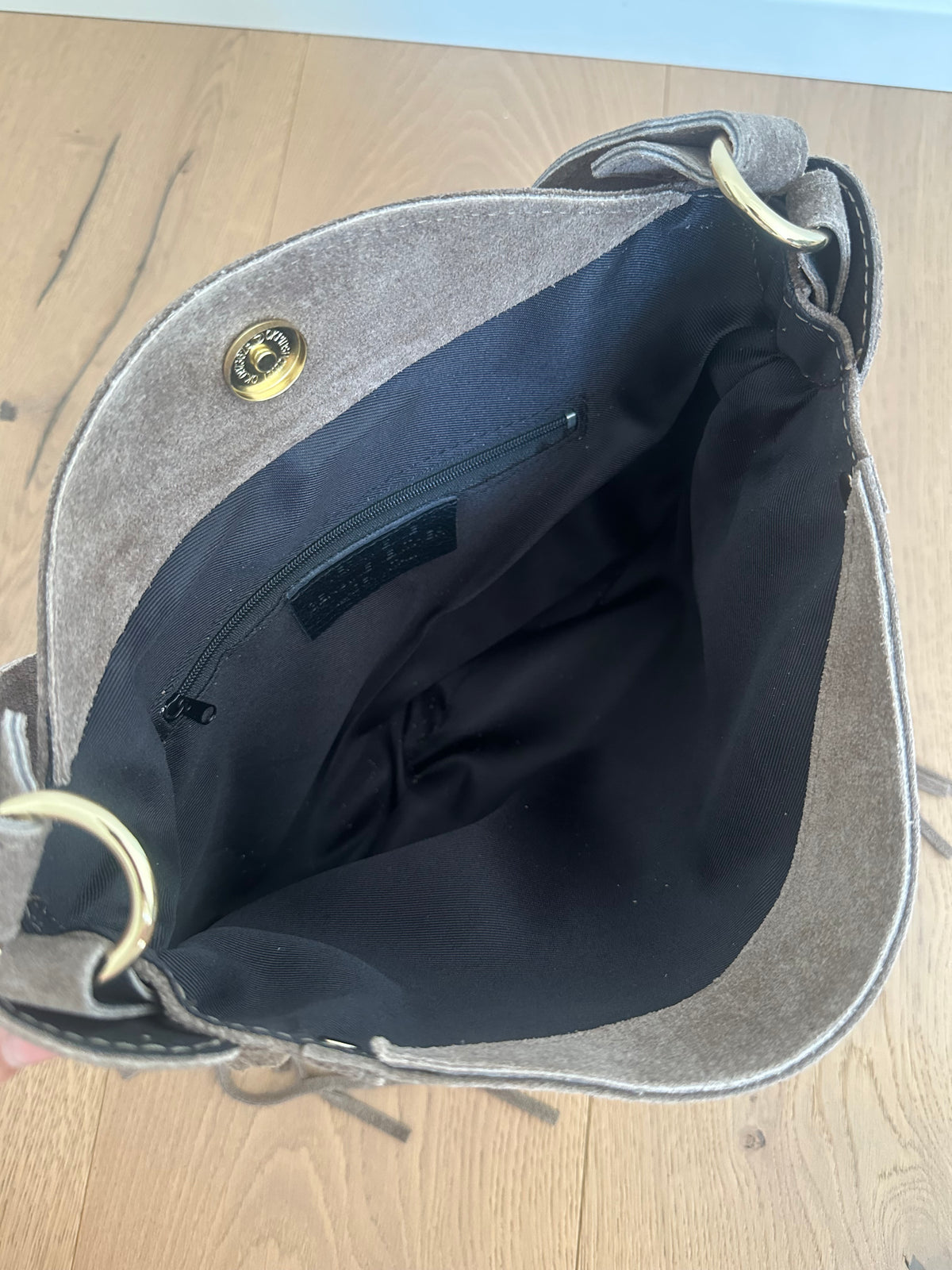 DAXY- medium/ borsa a spalla camoscio
