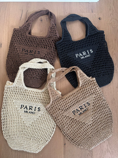 LOUISE- tote rafia
