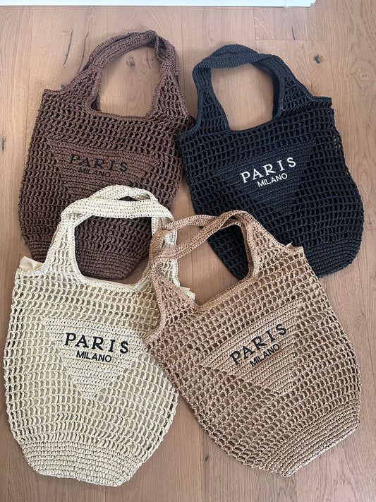 LOUISE- tote rafia