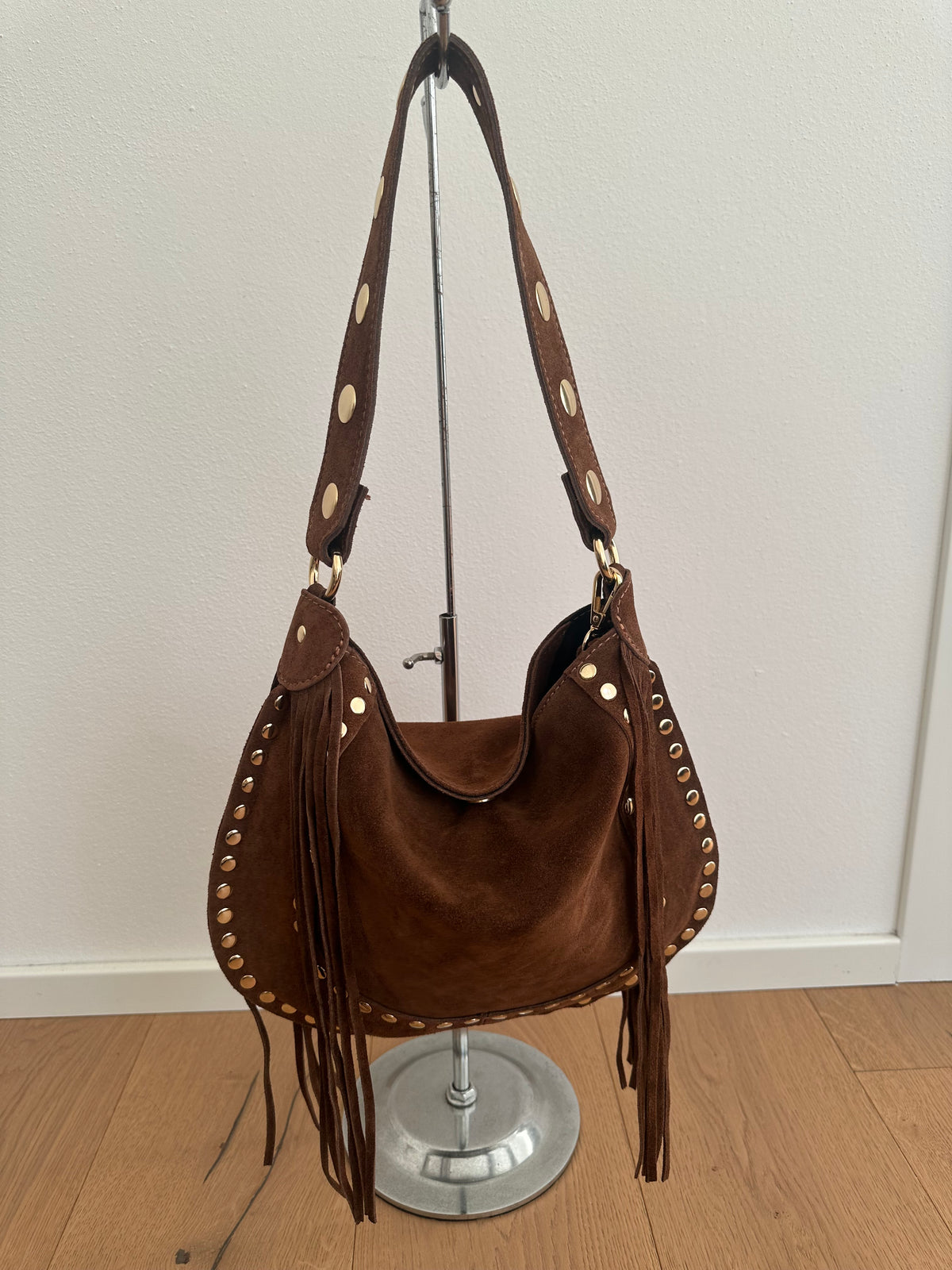DAXY- medium/ borsa a spalla camoscio