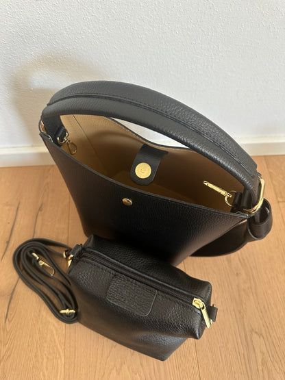 JASMIN bucket - pelle e suede