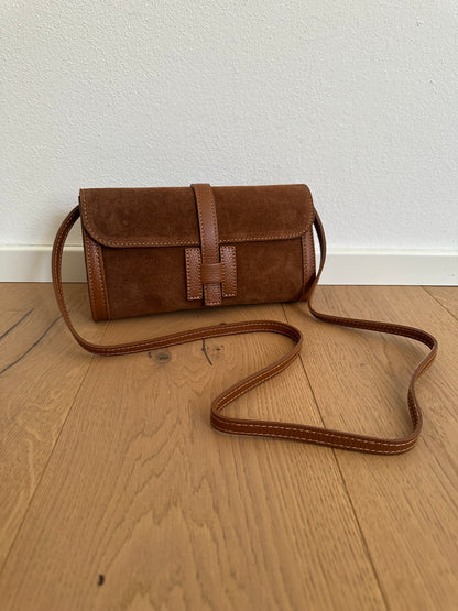 HANNAH suede- pochette con tracolla