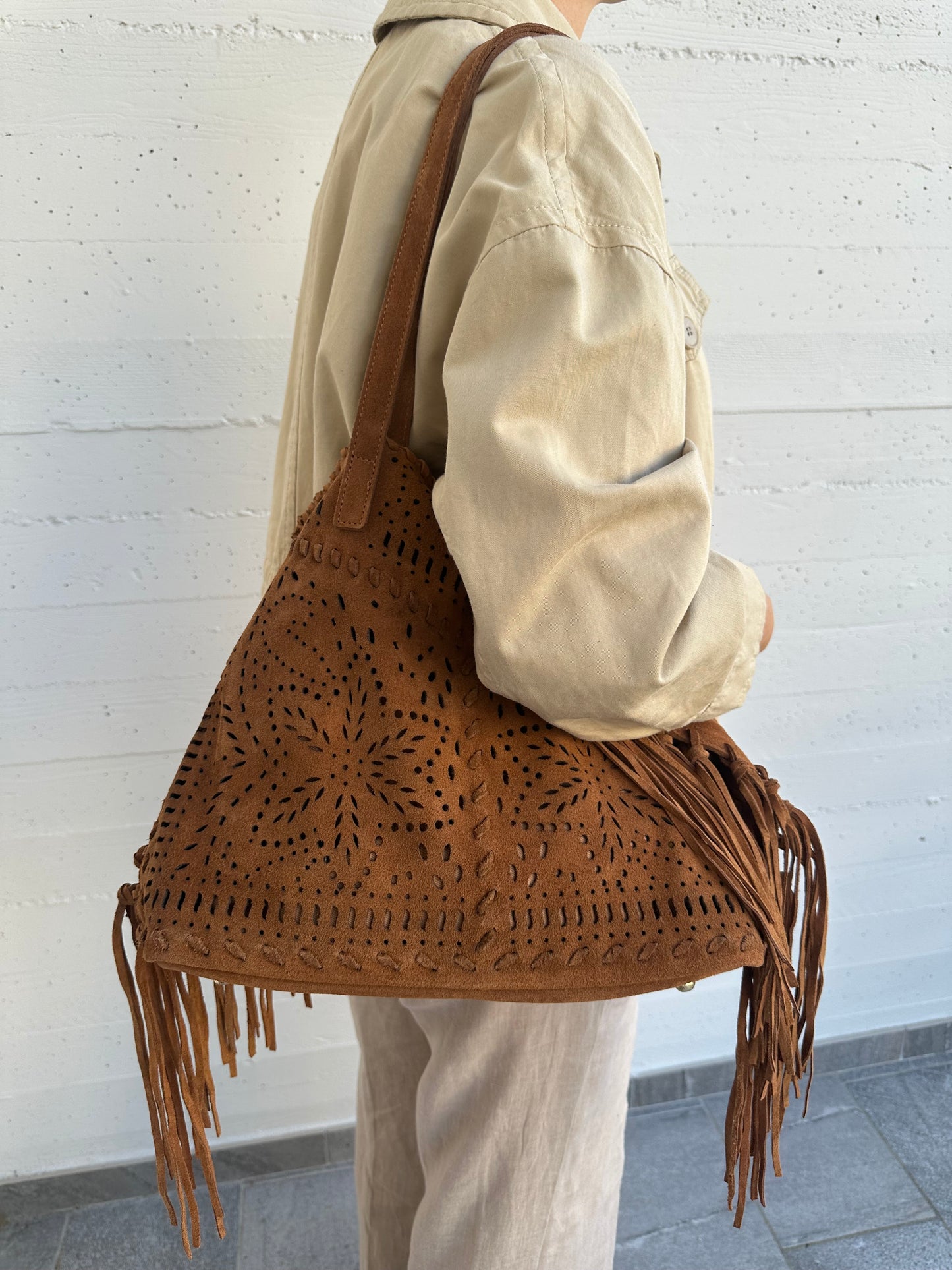 FARAH SUEDE- frange
