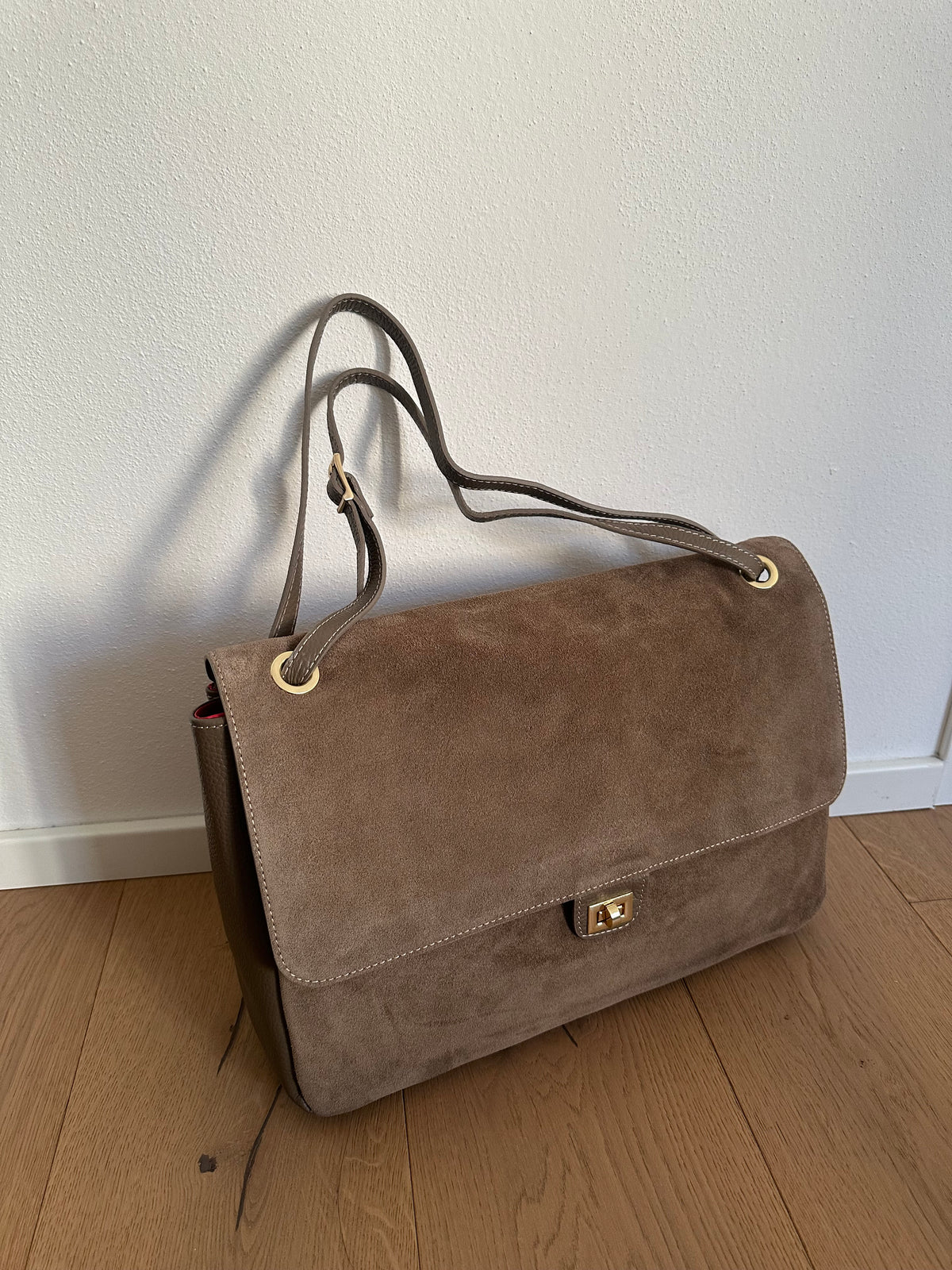 ANNABEL maxi camoscio- borsa a spalla