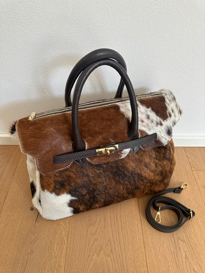 CHARLOTTE LARGE cavallino- con tracolla